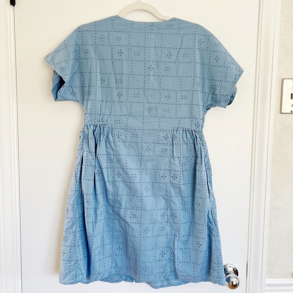 Madewell Button-Front V-Neck Mini Dress - XS - Picture 7 of 7